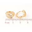 Серьги Xuping Позолота 18K колечки Вензельный узор с цирконием фото №2 Серьги Xuping Позолота 18K колечки Вензельный узор с цирконием фото №2