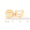 Серьги Xuping Позолота 18K колечки Греческий узор напылением фото №2 Серьги Xuping Позолота 18K колечки Греческий узор напылением фото №2