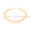 Сережки Xuping Позолота 18K кільця (конго) «Бічний візерунок насічками» ø 4см фото №2 Сережки Xuping Позолота 18K кільця (конго) «Бічний візерунок насічками» ø 4см фото №2