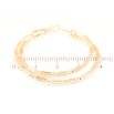 Серьги Xuping Позолота 18K кольца (конго) Двойные кольца с узором ø 4см фото №2