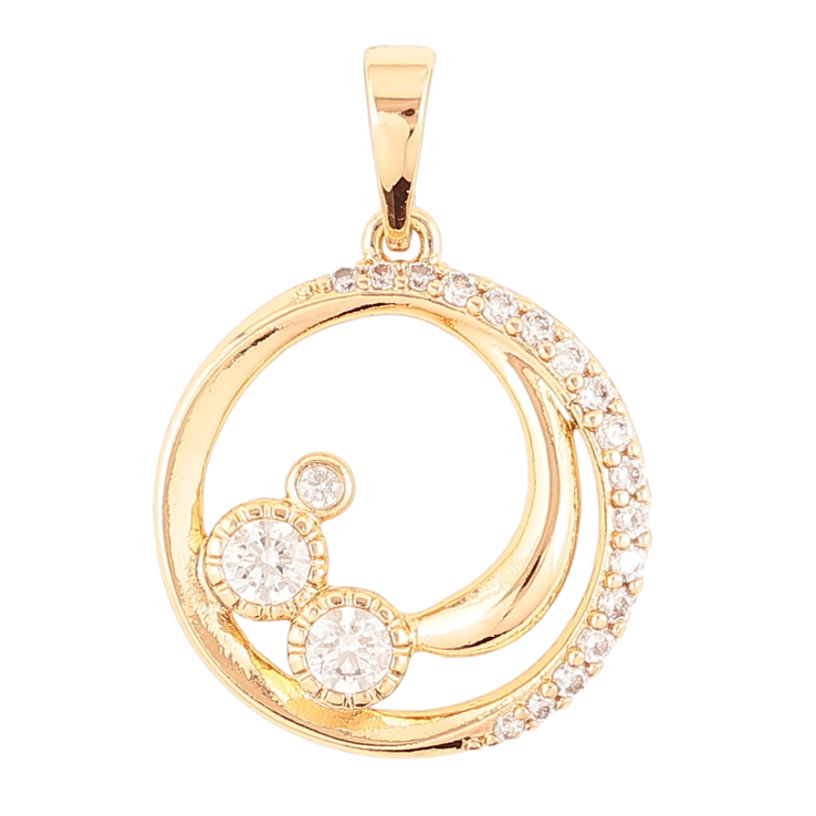 Кулон Xuping Позолота 18K «Колечко з візерунком цирконієм» для ланцюжка до 6мм фото №15 Кулон Xuping Позолота 18K «Колечко з візерунком цирконієм» для ланцюжка до 6мм фото №15