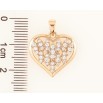 Кулон Xuping Позолота 18K «Сердечко з інкрустацією цирконієм» для ланцюжка до 5мм фото №2 Кулон Xuping Позолота 18K «Сердечко з інкрустацією цирконієм» для ланцюжка до 5мм фото №2