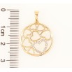 Кулон Xuping Позолота 18K Колечко с сердечками и цирконием для цепочки до 5мм фото №2 Кулон Xuping Позолота 18K Колечко с сердечками и цирконием для цепочки до 5мм фото №2