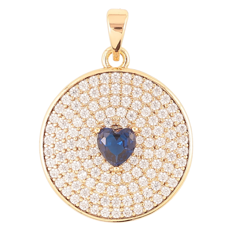 Кулон Xuping Позолота 18K «Інкрустація цирконієм з синім фіанітом сердечком» для ланцюжка до 5мм фото №23 Кулон Xuping Позолота 18K «Інкрустація цирконієм з синім фіанітом сердечком» для ланцюжка до 5мм фото №23