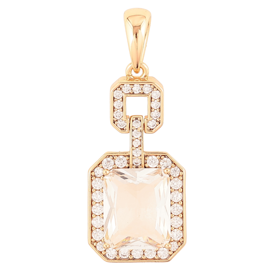 Кулон Xuping Позолота 18K «Фігурна підвіска з фіанітом і цирконієм» для ланцюжка до 6мм фото №1 Кулон Xuping Позолота 18K «Фігурна підвіска з фіанітом і цирконієм» для ланцюжка до 6мм фото №1