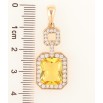 Кулон Xuping Позолота 18K Фигурная подвеска с желтым фианитом и цирконием для цепочки до 6мм фото №2