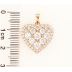 Кулон Xuping Позолота 18K Сердечко с инкрустацией цирконием для цепочки до 5мм фото №2 Кулон Xuping Позолота 18K Сердечко с инкрустацией цирконием для цепочки до 5мм фото №2