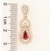 Кулон Xuping Позолота 18K «Витончена підвіска з цирконієм і червоним фіанітом» для ланцюжка до 4мм фото №2 Кулон Xuping Позолота 18K «Витончена підвіска з цирконієм і червоним фіанітом» для ланцюжка до 4мм фото №2