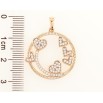 Кулон Xuping Позолота 18K Узор сердечки с цирконием для цепочки до 5мм фото №2 Кулон Xuping Позолота 18K Узор сердечки с цирконием для цепочки до 5мм фото №2