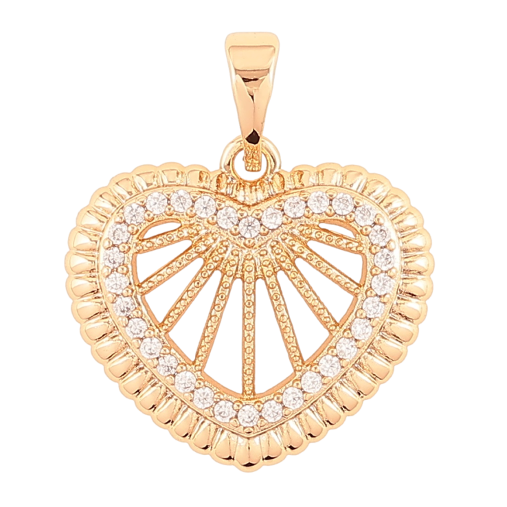 Кулон Xuping Позолота 18K «Сердечко з цирконієм» для ланцюжка до 5мм фото №11 Кулон Xuping Позолота 18K «Сердечко з цирконієм» для ланцюжка до 5мм фото №11