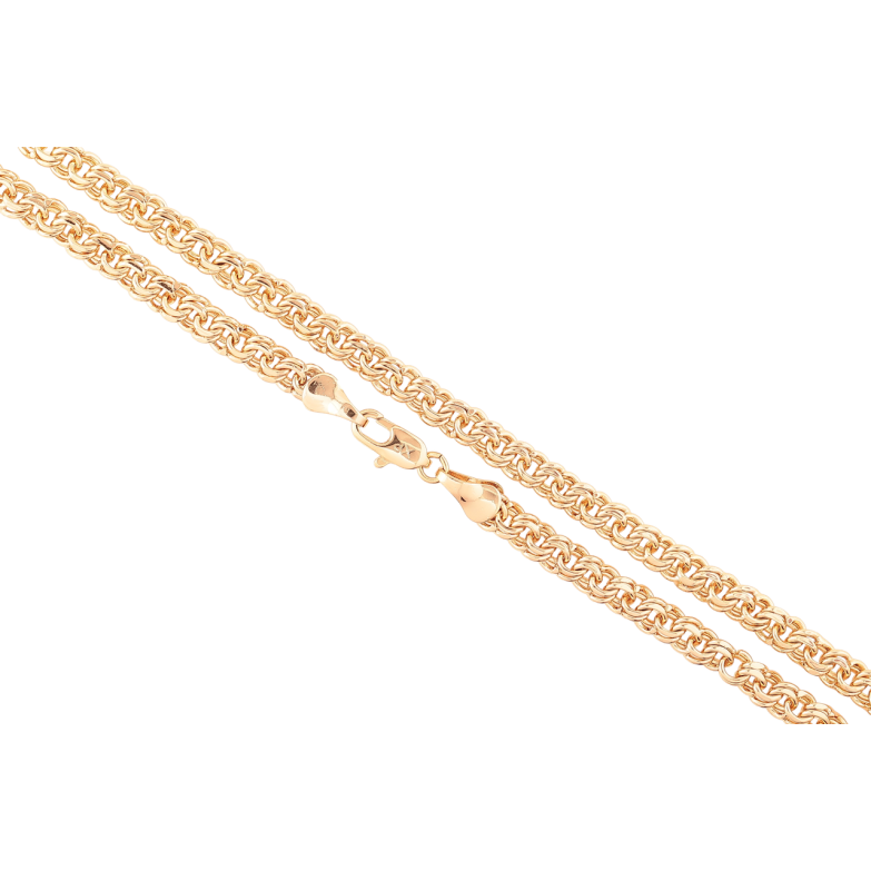 Ланцюжок Xuping Позолота 18K Плетіння Бісмарк» довжина 45см х 4мм фото №2