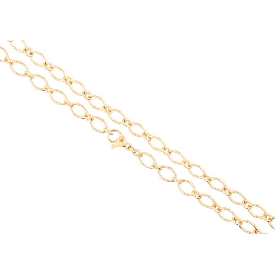 Цепочка Xuping Позолота 18K Плетение Фантазийное длинна 49см х 5мм фото №1 Цепочка Xuping Позолота 18K Плетение Фантазийное длинна 49см х 5мм фото №1