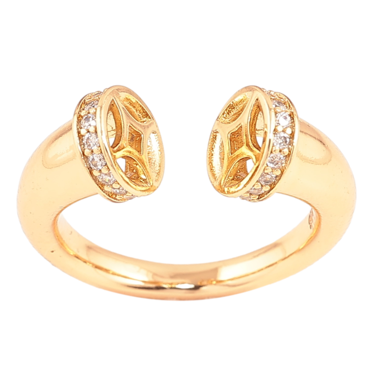 Каблучка Xuping Позолота 18K «Декоративний візерунок з цирконієм» фото №15 Каблучка Xuping Позолота 18K «Декоративний візерунок з цирконієм» фото №15