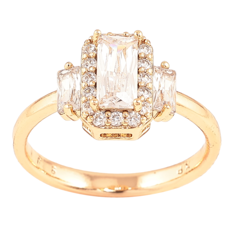 Каблучка Xuping Позолота 18K «Кришталевий блиск» фото №21 Каблучка Xuping Позолота 18K «Кришталевий блиск» фото №21
