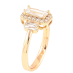 Каблучка Xuping Позолота 18K «Кришталевий блиск» фото №2