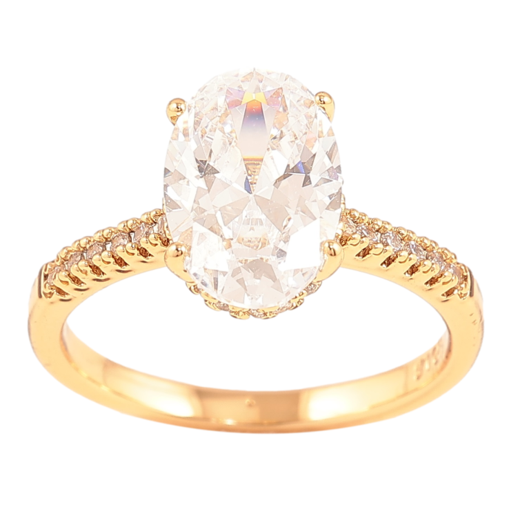 Кольцо Xuping Позолота 18K Фианит на дорожке циркония фото №24 Кольцо Xuping Позолота 18K Фианит на дорожке циркония фото №24