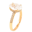 Кольцо Xuping Позолота 18K Фианит на дорожке циркония фото №2