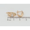 Сережки Xuping Позолота 18K англійський замок Декоративний візерунок з цирконієм фото №2 Сережки Xuping Позолота 18K англійський замок Декоративний візерунок з цирконієм фото №2