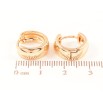Серьги Xuping Позолота 18K колечки Классика, шир 5.6мм фото №2