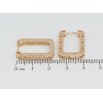 Серьги Xuping Позолота 18K колечки Резной узор фото №2 Серьги Xuping Позолота 18K колечки Резной узор фото №2