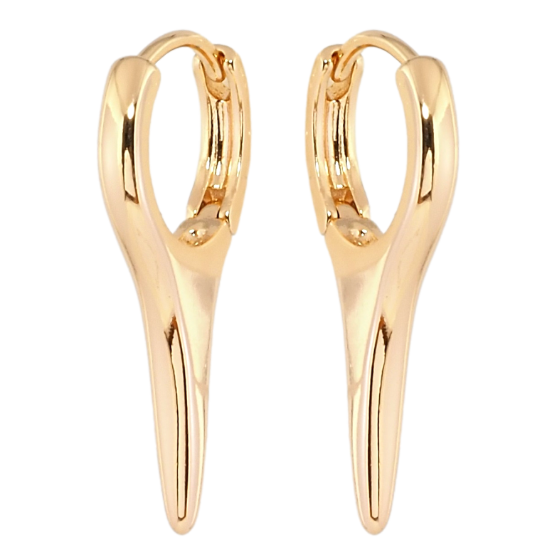 Серьги Xuping Позолота 18K колечки Декоративные фото №2