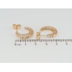 Серьги Xuping Позолота 18K пусеты Дуги с резным узором фото №2 Серьги Xuping Позолота 18K пусеты Дуги с резным узором фото №2