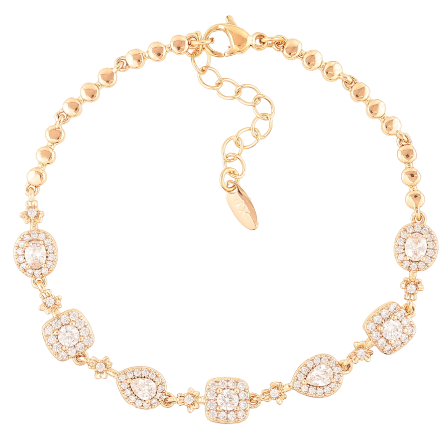 Браслет Xuping Позолота 18K Инкрустация цирконием размер с доп.цеп.17-20.5см х 2.5мм фото №1 Браслет Xuping Позолота 18K Инкрустация цирконием размер с доп.цеп.17-20.5см х 2.5мм фото №1