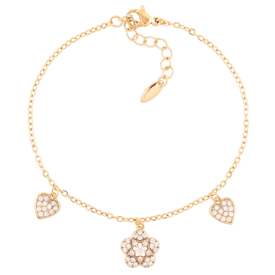Браслет Xuping Позолота 18K Цепочка Якорная с подвесками размер с доп.цеп.17-20.5см х 1.5мм фото №1 Браслет Xuping Позолота 18K Цепочка Якорная с подвесками размер с доп.цеп.17-20.5см х 1.5мм фото №1