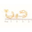 Сережки Xuping QQMM Позолота 18K пусети «Фігурні дуги» фото №2 Сережки Xuping QQMM Позолота 18K пусети «Фігурні дуги» фото №2