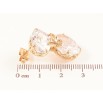 Серьги Xuping QQMM Позолота 18K пусеты Два фианита с бабочкой фото №2 Серьги Xuping QQMM Позолота 18K пусеты Два фианита с бабочкой фото №2
