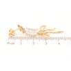 Серьги Xuping QQMM Позолота 18K пусеты Подвески с фианитами и бантами фото №2 Серьги Xuping QQMM Позолота 18K пусеты Подвески с фианитами и бантами фото №2