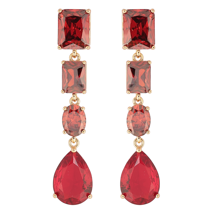 Серьги Xuping QQMM Позолота 18K пусеты Подвески из красных фианитов фото №18 Серьги Xuping QQMM Позолота 18K пусеты Подвески из красных фианитов фото №18