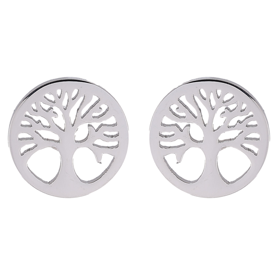 Серьги Xuping TTM Stainless Steel цвет Родий пусеты Дерево фото №1 Серьги Xuping TTM Stainless Steel цвет Родий пусеты Дерево фото №1