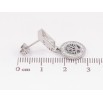 Серьги Xuping TTM Stainless Steel цвет Родий пусеты Подвески на фианитах Древо жизни фото №2