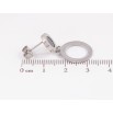Сережки Xuping TTM Stainless Steel колір Родій пусети «Круглі підвіски з циферблатом і чорними вставками» фото №2 Сережки Xuping TTM Stainless Steel колір Родій пусети «Круглі підвіски з циферблатом і чорними вставками» фото №2