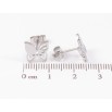 Сережки Xuping TTM Stainless Steel колір Родій пусети «Метелики» фото №2 Сережки Xuping TTM Stainless Steel колір Родій пусети «Метелики» фото №2