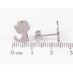 Серьги Xuping TTM Stainless Steel цвет Родий пусеты Котята фото №2 Серьги Xuping TTM Stainless Steel цвет Родий пусеты Котята фото №2