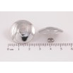Серьги Xuping TTM Stainless Steel цвет Родий пусеты Круги с узором ø 24мм фото №2