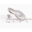Серьги Xuping TTM Stainless Steel цвет Родий пусеты Декоративные фото №2