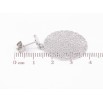 Серьги Xuping TTM Stainless Steel цвет Родий пусеты Ажурные подвески фото №2