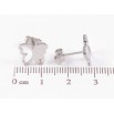 Сережки Xuping TTM Stainless Steel колір Родій пусети «Метелики» фото №2