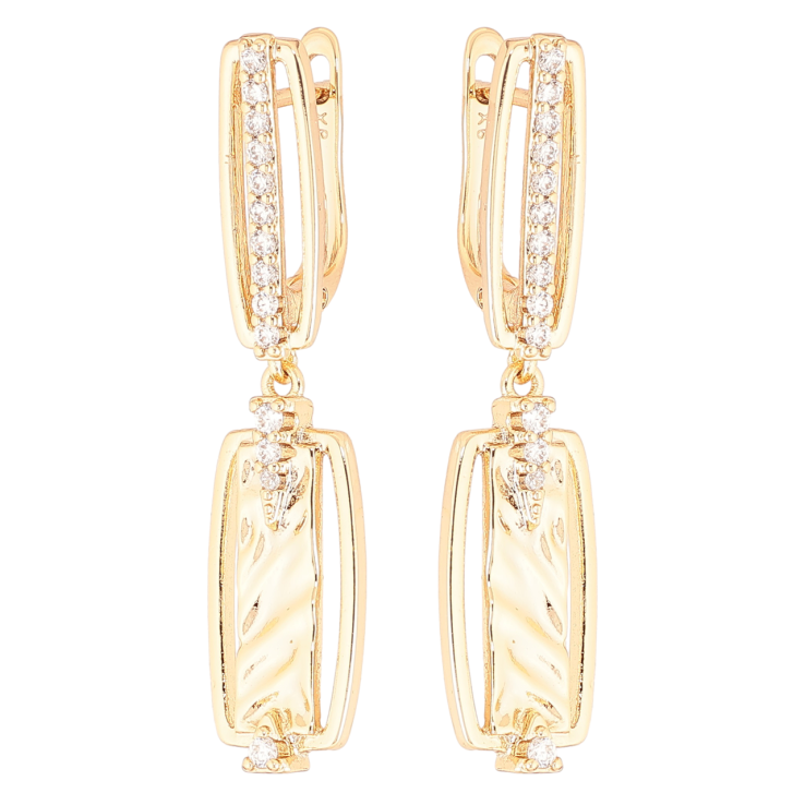 Серьги Xuping Позолота 18K английский замок Декоративные подвески с цирконием фото №24 Серьги Xuping Позолота 18K английский замок Декоративные подвески с цирконием фото №24