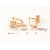 Серьги Xuping Позолота 18K английский замок Инкрустация цирконием фото №2 Серьги Xuping Позолота 18K английский замок Инкрустация цирконием фото №2