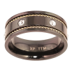 Каблучка Xuping TTM Stainless Steel Колір 14К+Black «Візерунок з кристалами, шир. 7.5мм» фото №2 Каблучка Xuping TTM Stainless Steel Колір 14К+Black «Візерунок з кристалами, шир. 7.5мм» фото №2
