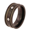 Каблучка Xuping TTM Stainless Steel Колір 14К+Black «Візерунок з кристалами, шир. 7.5мм» фото №3 Каблучка Xuping TTM Stainless Steel Колір 14К+Black «Візерунок з кристалами, шир. 7.5мм» фото №3
