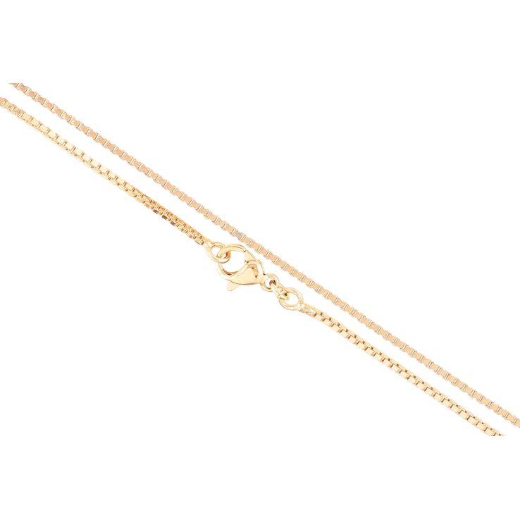 Ланцюжок Xuping Позолота 18K «Плетіння Венеціанське» довжина 45см х 1мм фото №12 Ланцюжок Xuping Позолота 18K «Плетіння Венеціанське» довжина 45см х 1мм фото №12