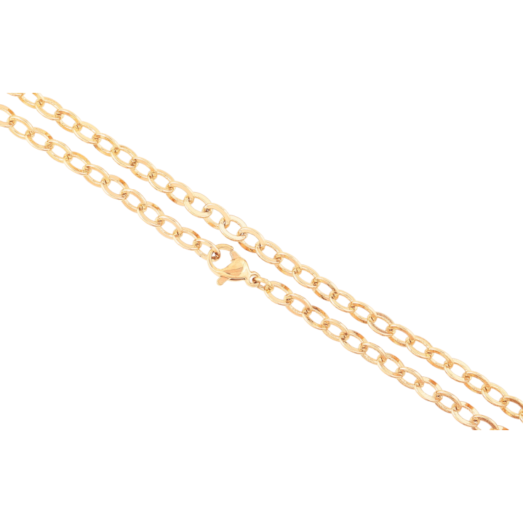 Ланцюжок Xuping Позолота 18K «Плетіння Якірне» довжина 49см х 4мм фото №4 Ланцюжок Xuping Позолота 18K «Плетіння Якірне» довжина 49см х 4мм фото №4