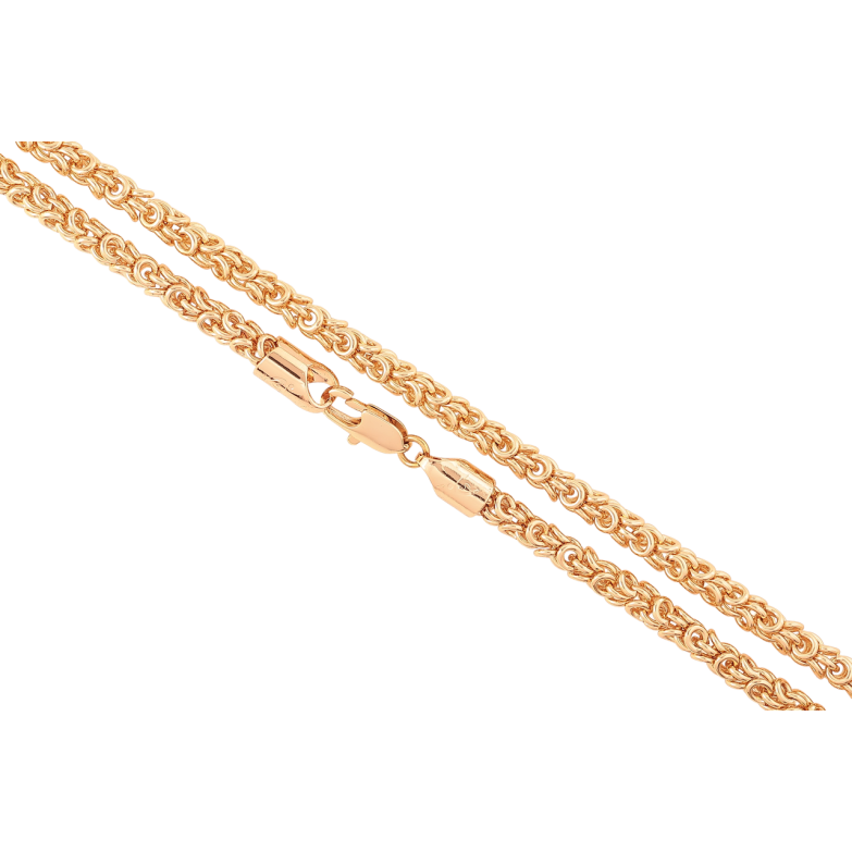 Ланцюжок Xuping Позолота 18K «Плетіння Лисячий хвіст» довжина 45см х 4мм фото №2 Ланцюжок Xuping Позолота 18K «Плетіння Лисячий хвіст» довжина 45см х 4мм фото №2