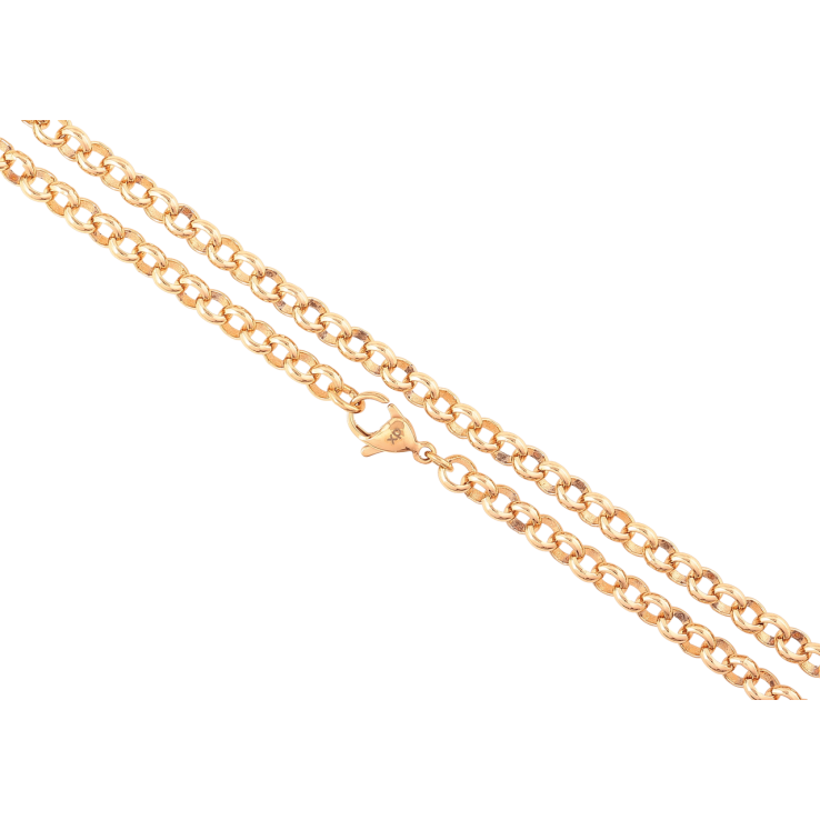 Ланцюжок Xuping Позолота 18K «Плетіння Ролло» довжина 45см х 4.5мм фото №6 Ланцюжок Xuping Позолота 18K «Плетіння Ролло» довжина 45см х 4.5мм фото №6