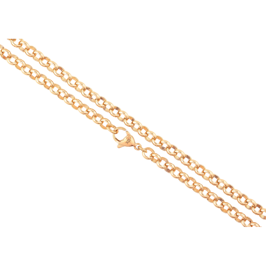 Ланцюжок Xuping Позолота 18K «Плетіння Ролло» довжина 45см х 4.5мм фото №1